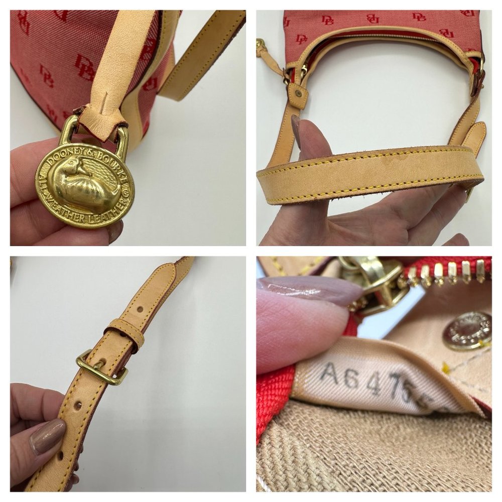 ⭐️⭐️SOLD⭐️⭐️ Dooney & Bourke Signature Canvas/Leather Shoulder Tote - Picture 11 of 15